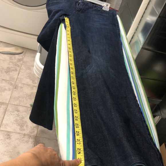 Massimmo premium wide leg denim dark wash jeans - Picture 7 of 11